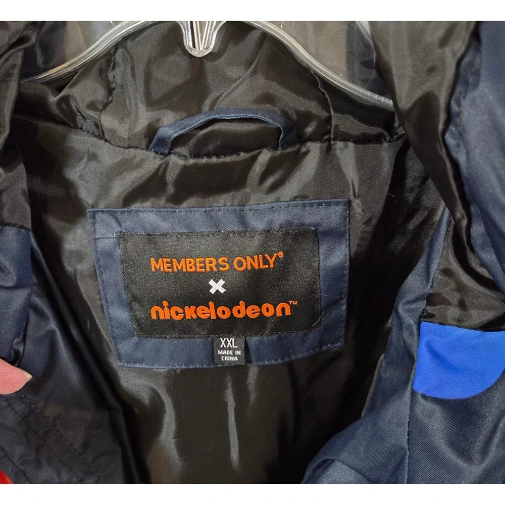 Members Only Nickelodeon Rugrats Arnold‎ Tommy Chuckie Puffy Winter Jacket XXL